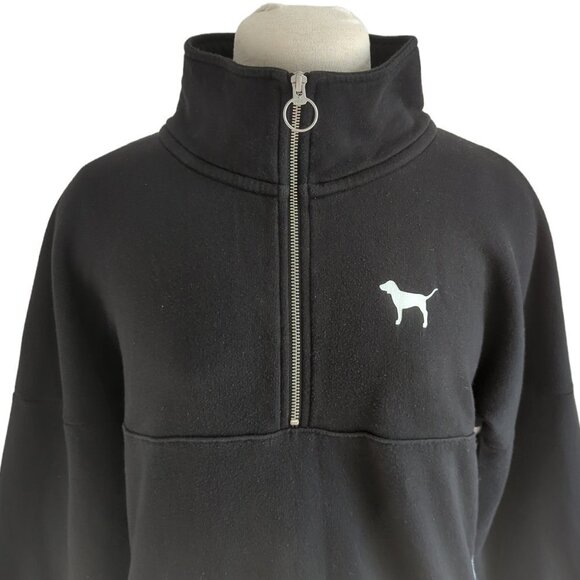 Victoria's Secret Pink Quarter Zip Sweatshirt - Picture 4 of 5